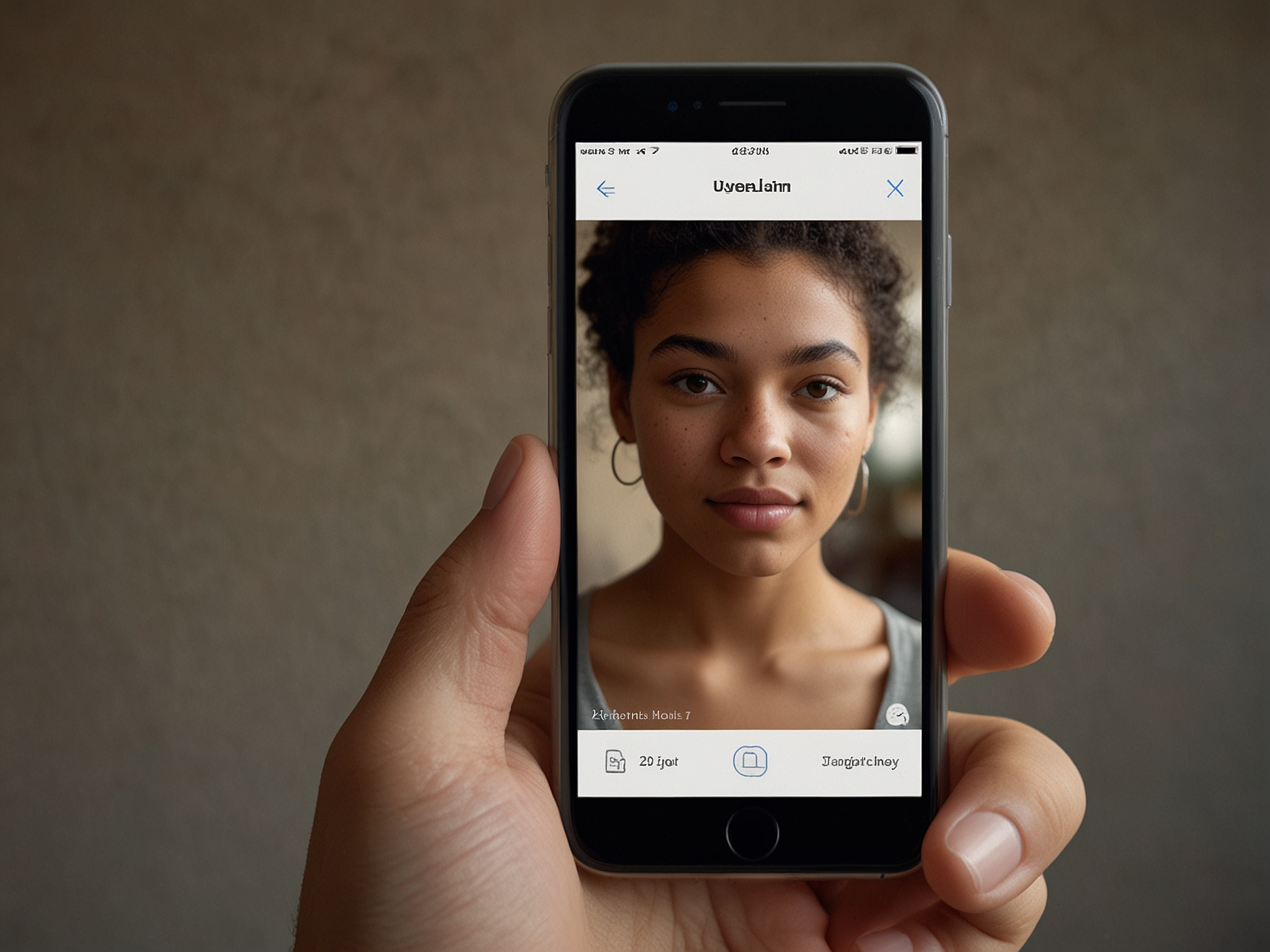 Registro en la app con el número 7 visible