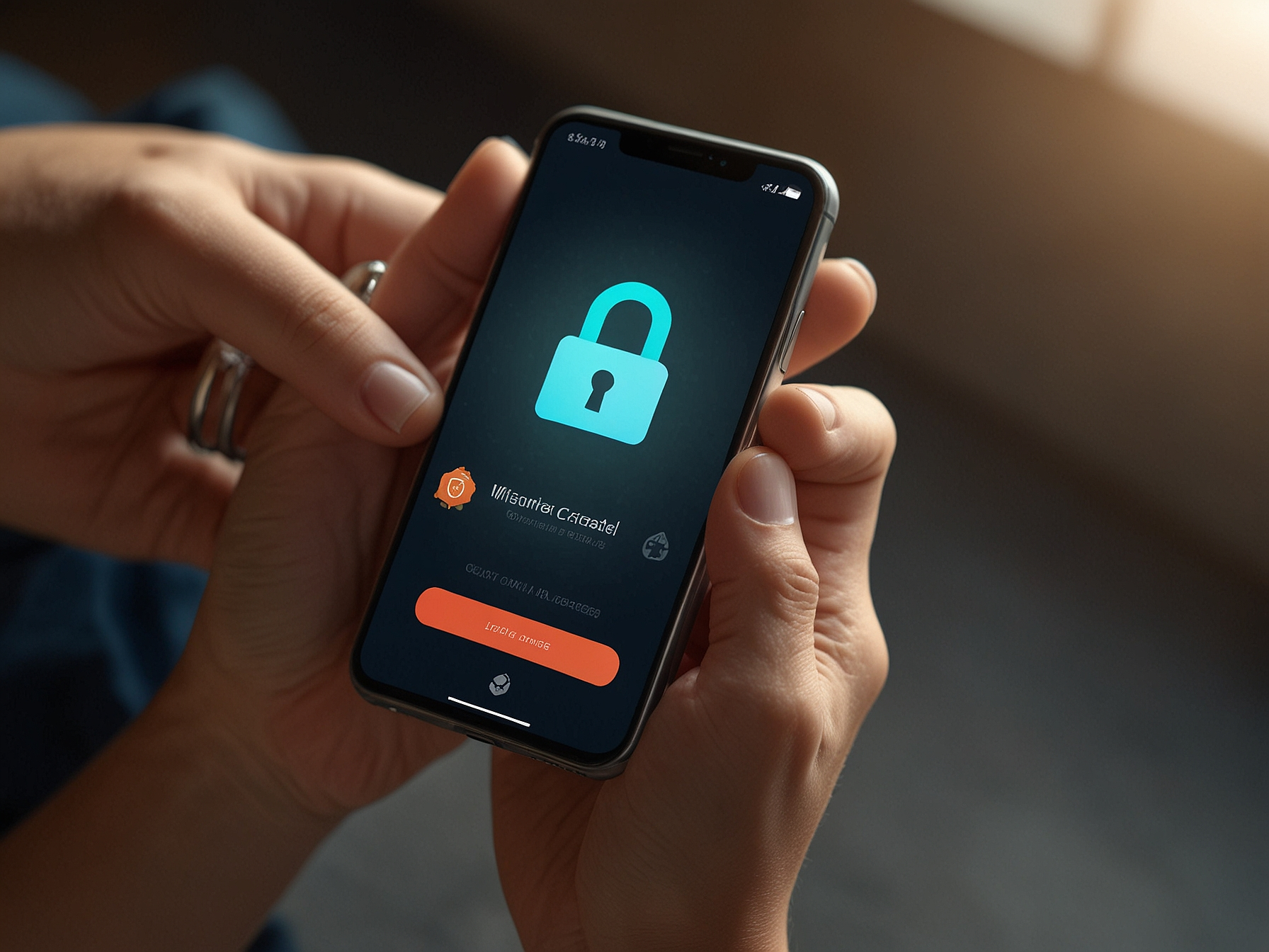 Proceso de retiro con iconos de seguridad